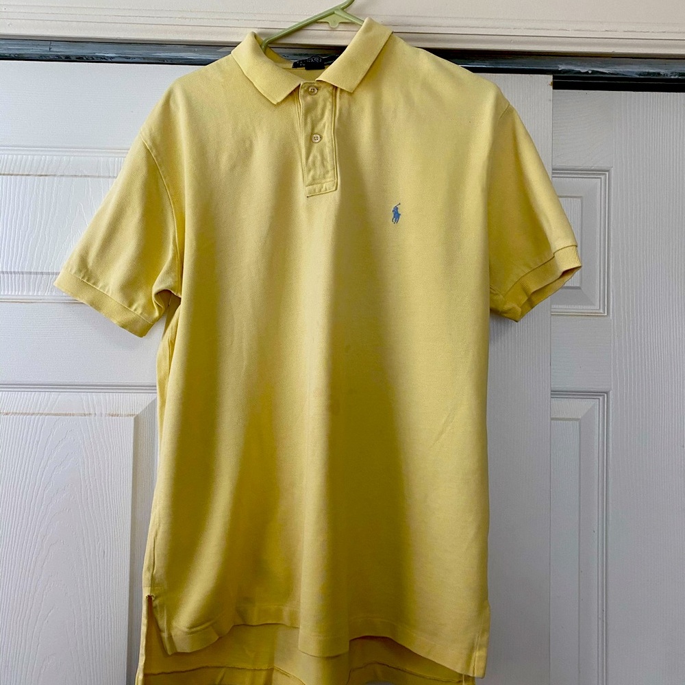 Ralph Lauren polo shirt yellow size large